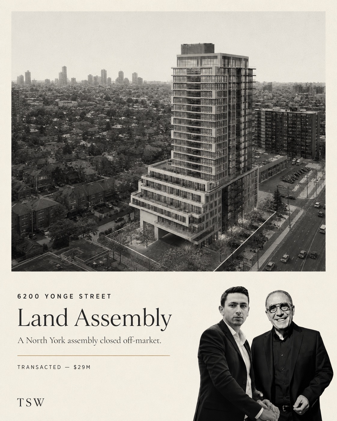 6200 Yonge Street — North York residential land assembly, transacted off-market by TSW