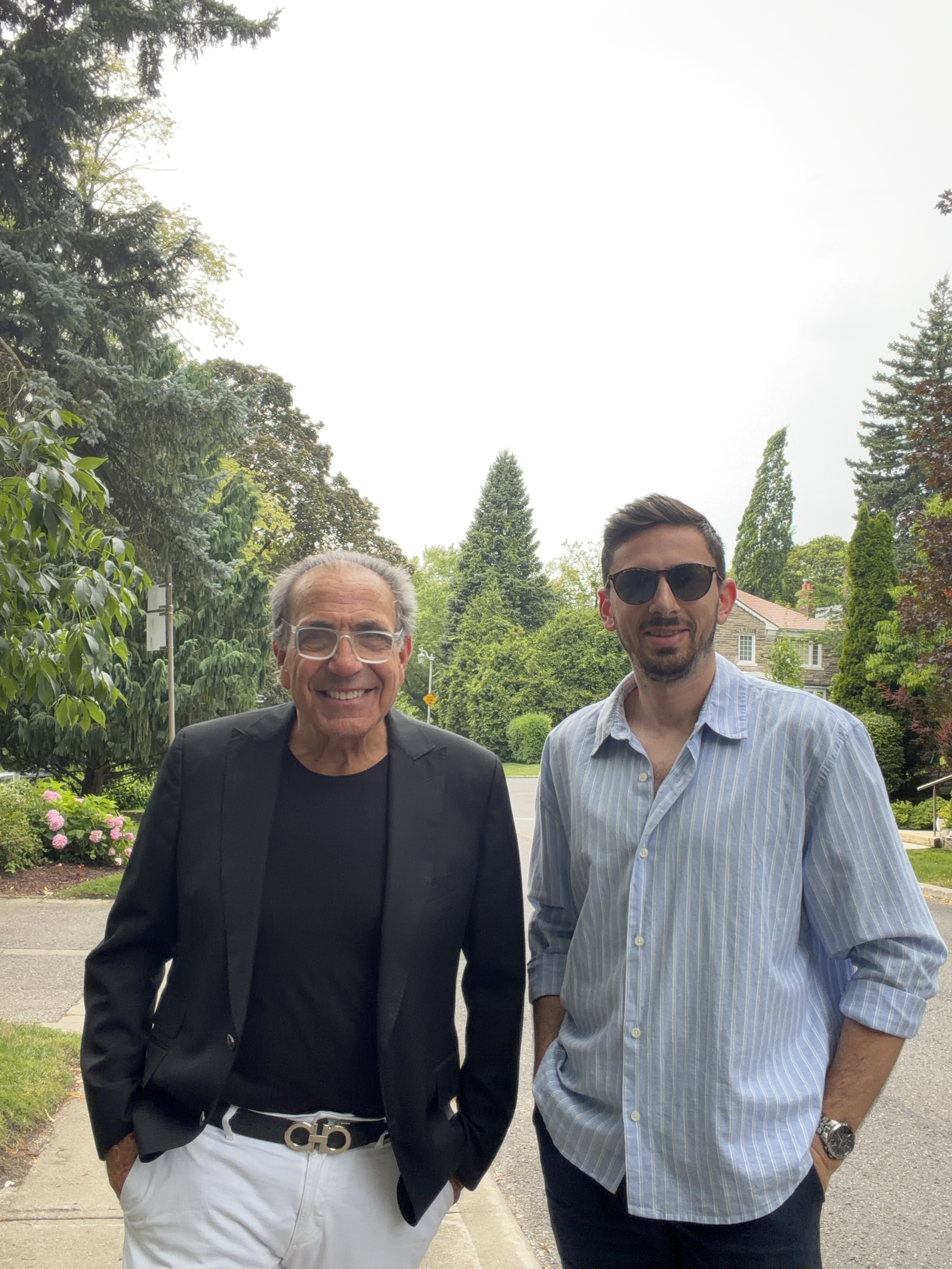 Tal Shelef and Steven Wagman, principals of TSW Realty, on a residential Toronto street